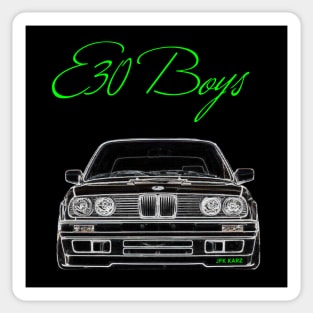 BMW E30 Boys Classic 3 Series Sticker